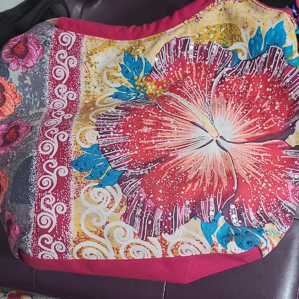 Floral Multicolor Tote Bag